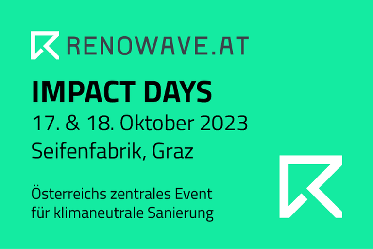 RENOWAVE.AT IMPACT DAYS am 17. und 18. Oktober 2023