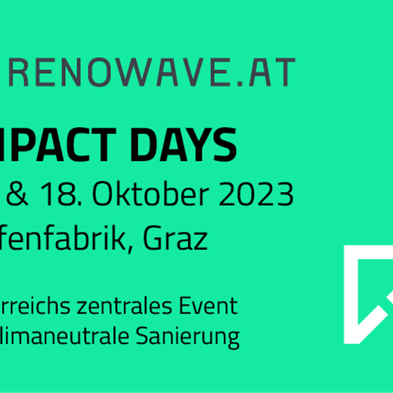 RENOWAVE.AT IMPACT DAYS am 17. und 18. Oktober 2023