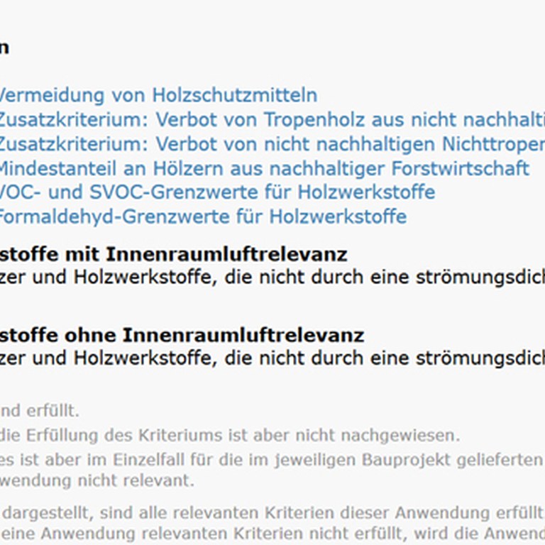 Beispiel Darstellung Kriterienkatalog 2020