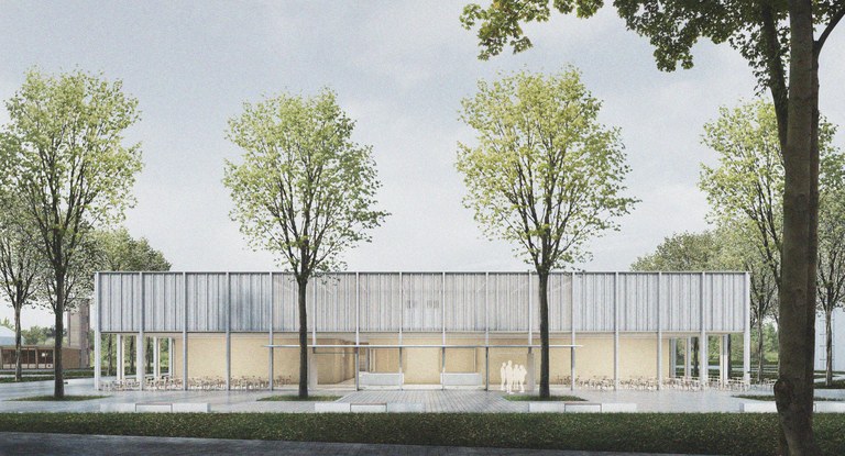 Pilotprojekt Neubau Sport- und Mehrzweckhalle Wangen im Allgäu  Bildnachweis: Steimle-Architekten Stuttgart/Überlingen