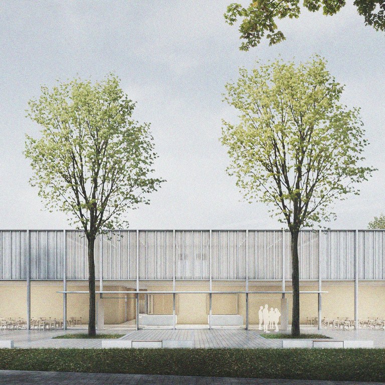 Pilotprojekt Neubau Sport- und Mehrzweckhalle Wangen im Allgäu  Bildnachweis: Steimle-Architekten Stuttgart/Überlingen
