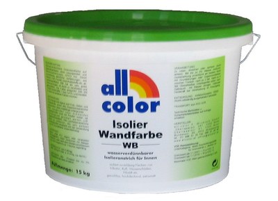 allcolor Isolier-Wandfarbe WB, weiß