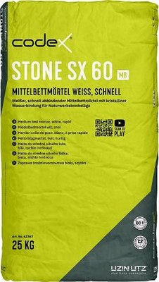 codex Stone SX 60 MB | Mittelbettmörtel weiß, schnell