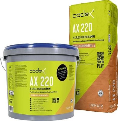 codex AX 220 | 2-K Flex-Dichtschlämme/ Verbundabdichtung