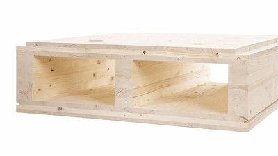 best wood CLT BOX mit und ohne Farbauftrag
