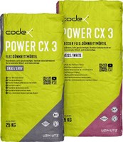 codex Power CX 3 grey/ white| Flex-Dünnbettmörtel