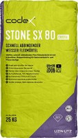 codex Stone SX 80 cristal | Flex-Dünnbettmörtel weiß