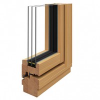 Gaulhofer Fensterrahmen H STYRIALINE 92 Fi 3-S